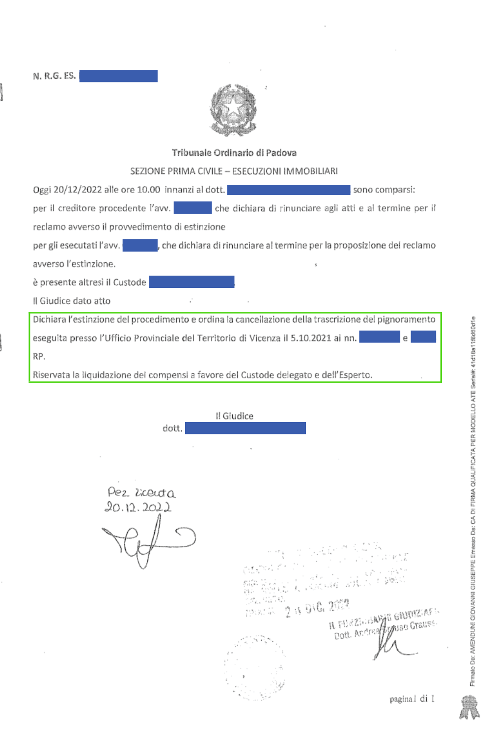 documento per storie di successo